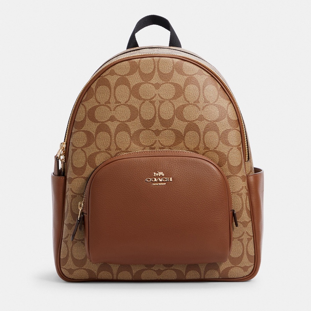 Coach court backpack in signature canvas